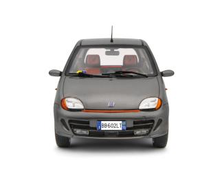 Fiat Seicento Sporting Abarth 1998 Grigio metallizzato Laudoracing 1:18 Resinemodell (Türen, Motorhaube... nicht zu öffnen!)